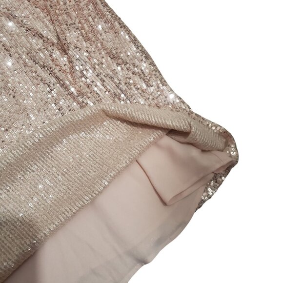 NWT Torrid Womens Rose Gold Sequin Camisole Tank Top Size 5 Party Sparkly Flirty - Picture 8 of 10
